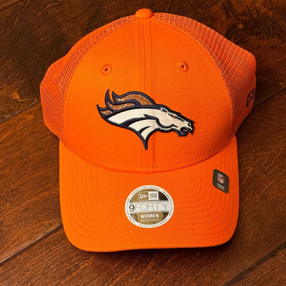 Denver Broncos  NFL Football 9Forty Trucker Hat New Era Women’s Sparkle